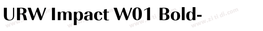 URW Impact W01 Bold字体转换